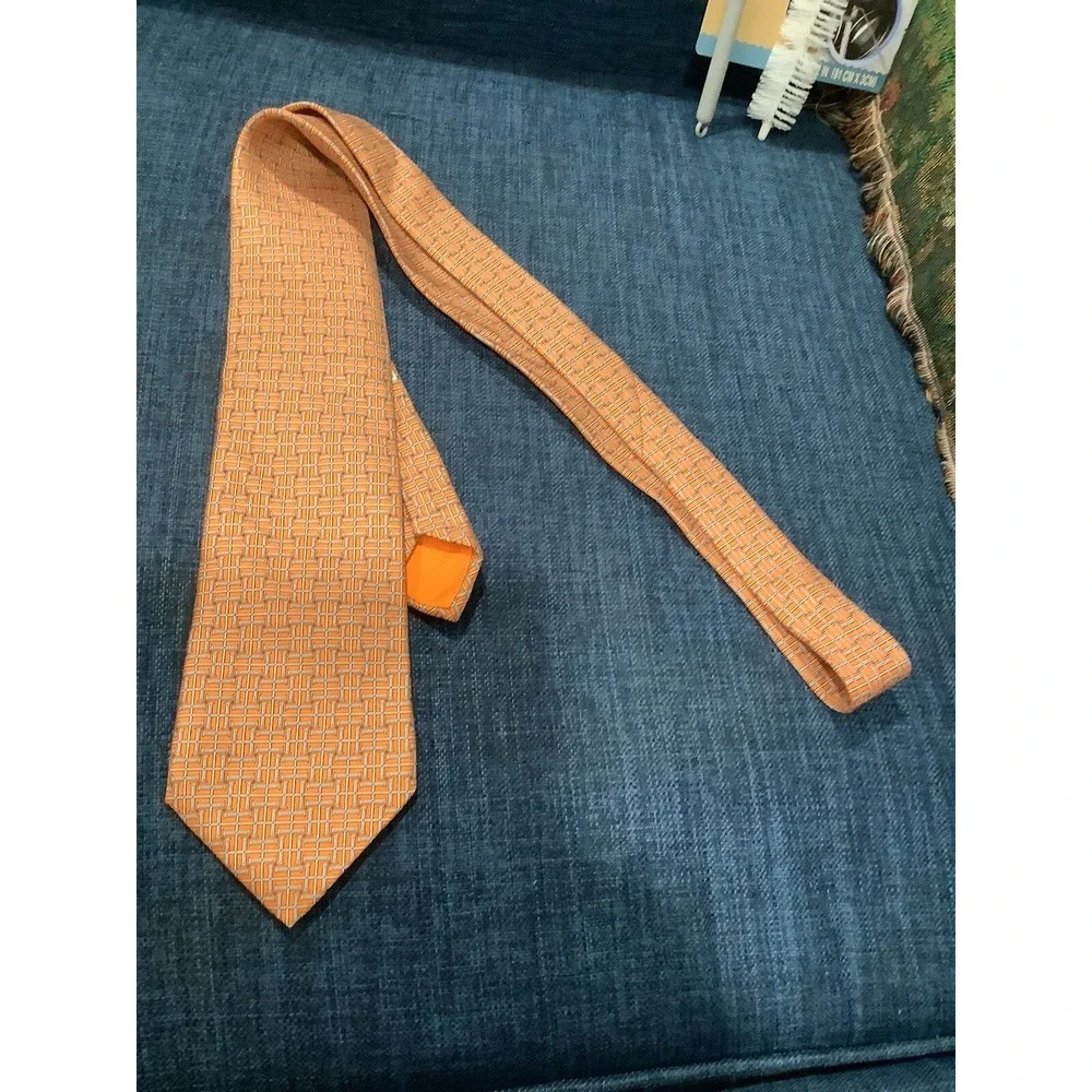 HERMES VINTAGE ROPE RINGS TIE   HIGH END FRANCE Beautiful
